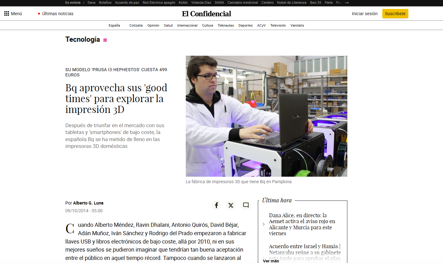 El Confidencial Article